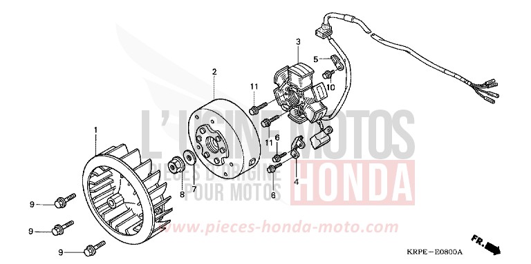 GENERATOR for SCV LEAD GENY GRAY METALLIC (NHA04) from 2003
